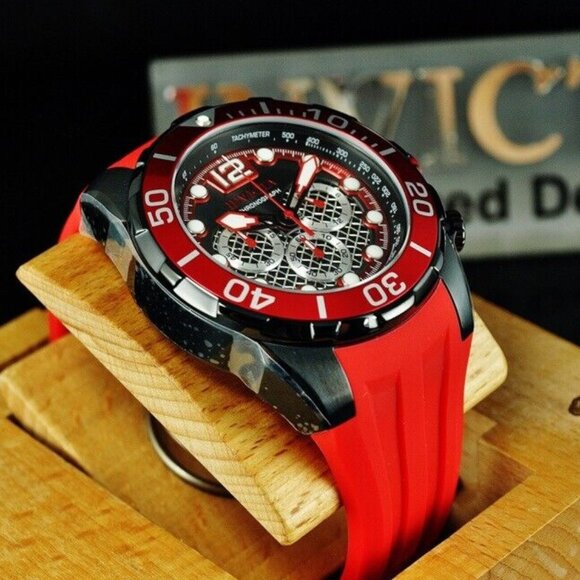 Pro Diver Red 50mm Men's Watch! New! - Picture 3 of 10